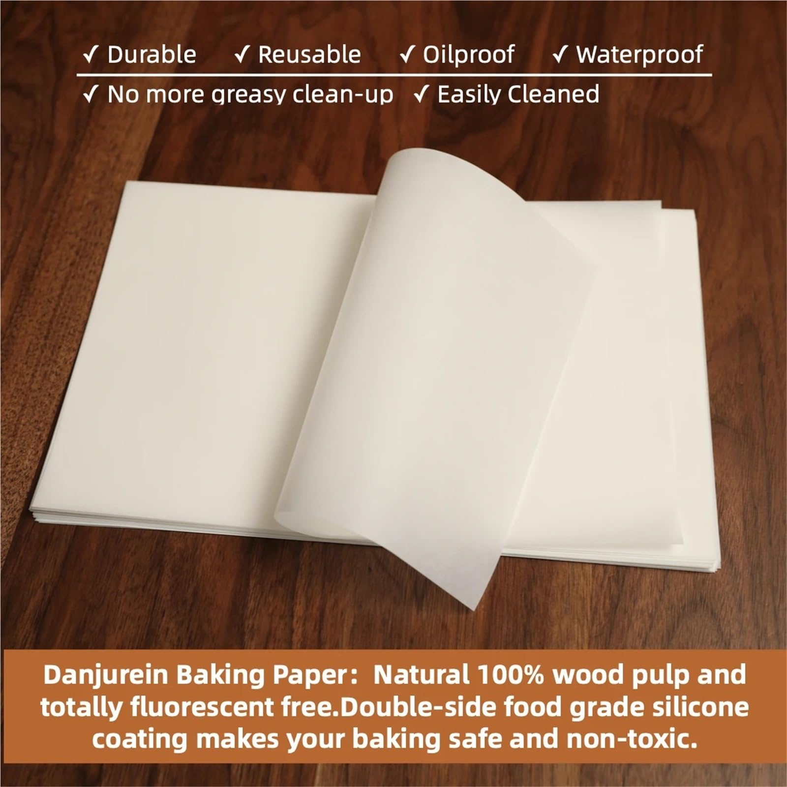 Carta da gastronomia Carta da imballaggio for sandwich, rivestimenti for cestini for alimenti, carta da forno antiaderente e antigrasso(White 12x12in 200pcs)