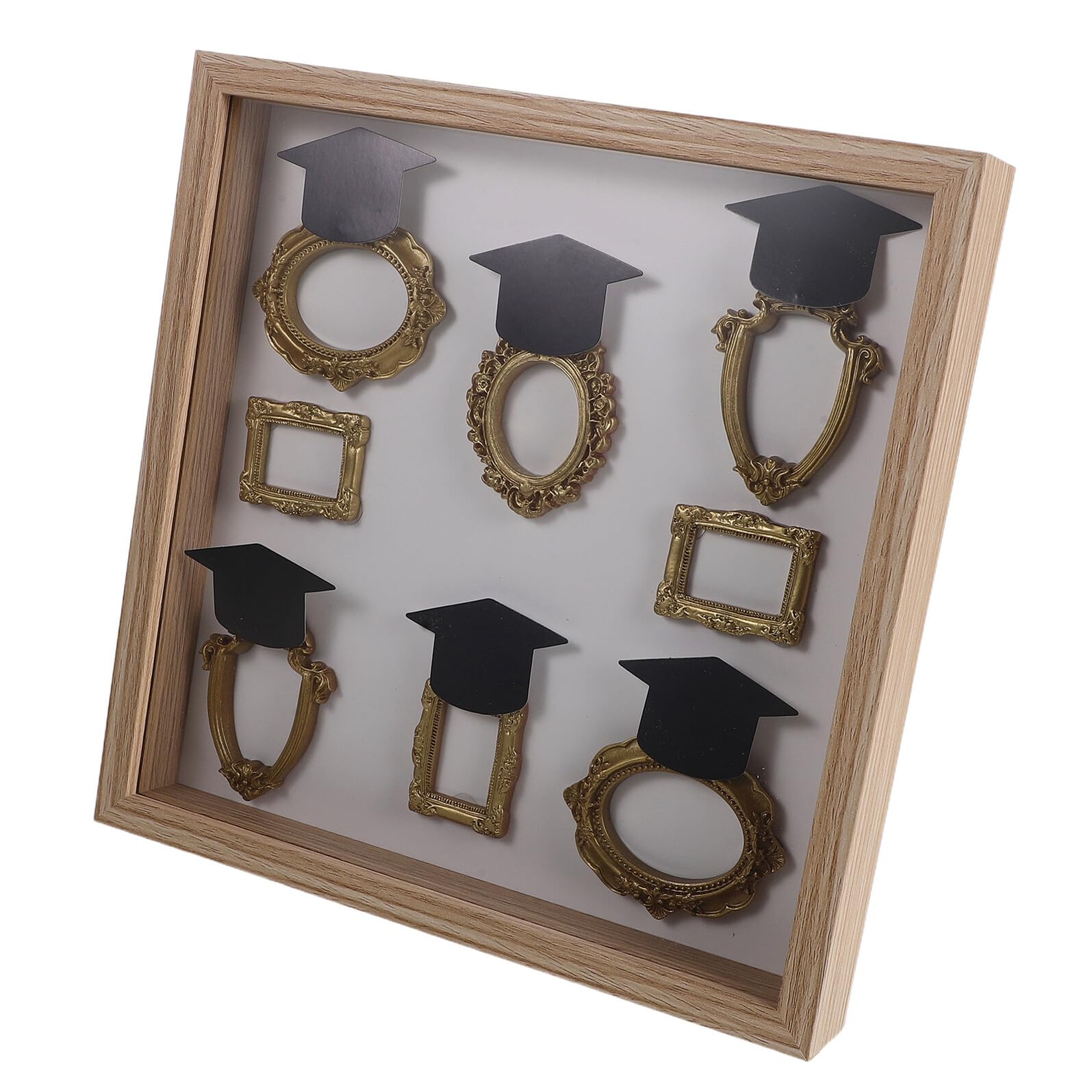 Boîte d'exposition de remise de diplôme : vitrine DIY pour photos et chapeaux