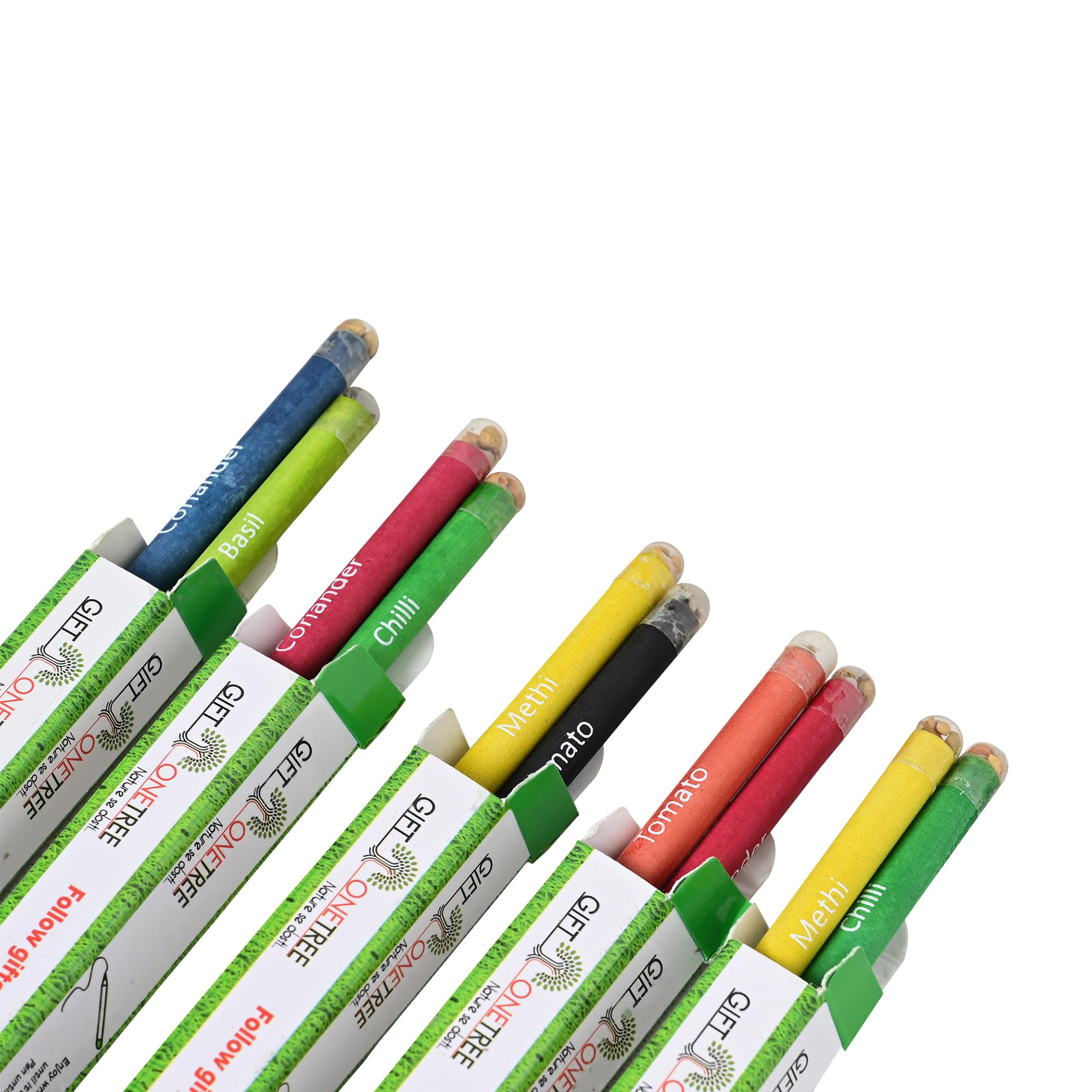 GIFTONETREE Eco Friendly Plantable Seed Pencils | Best for Distributing in School on Birthday | Return Gift (2 Pencils in Box, 15, count)