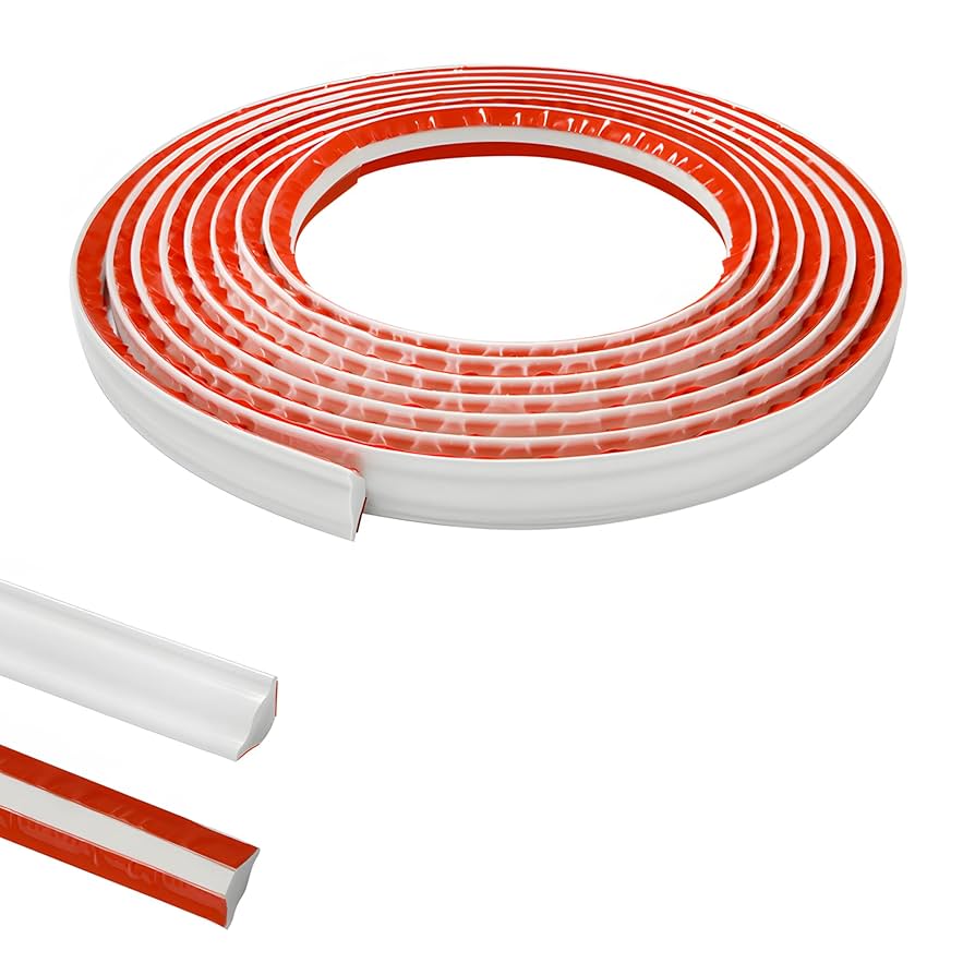 PVC Quadrant Trim,Flexible Laminate Beading Self Adhesive Plastic Wall Corner E | UK