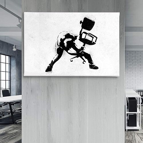 Miniatura 33 de Banksy Graffiti Street Art Colecciones de lienzos de arte callejero. Listo para colgar. Fabricado en Estados Unidos #4#5