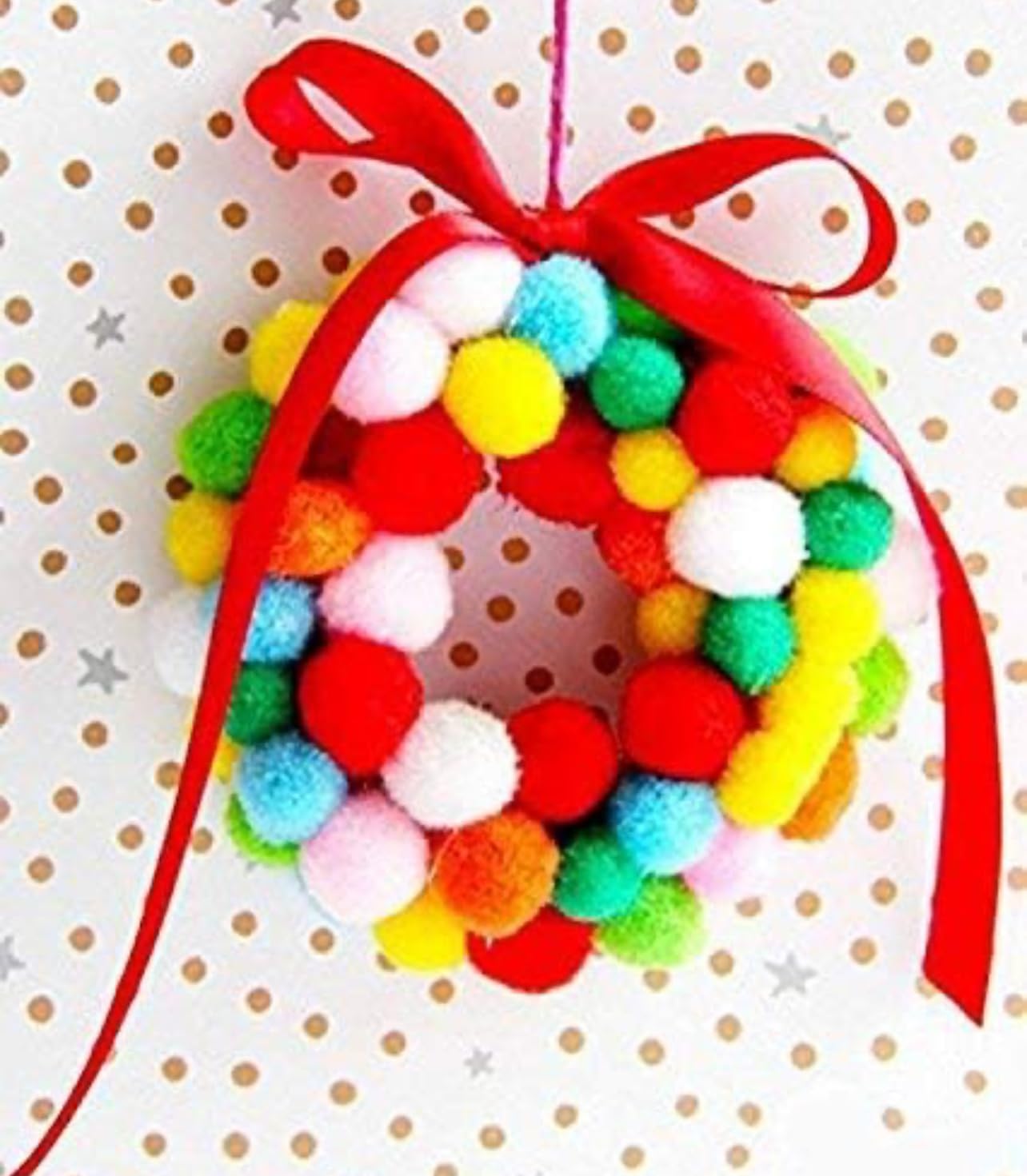 2000 Pompon Colorati 10 Mm Per Fai Da Te - Morbidi E Assortiti Per