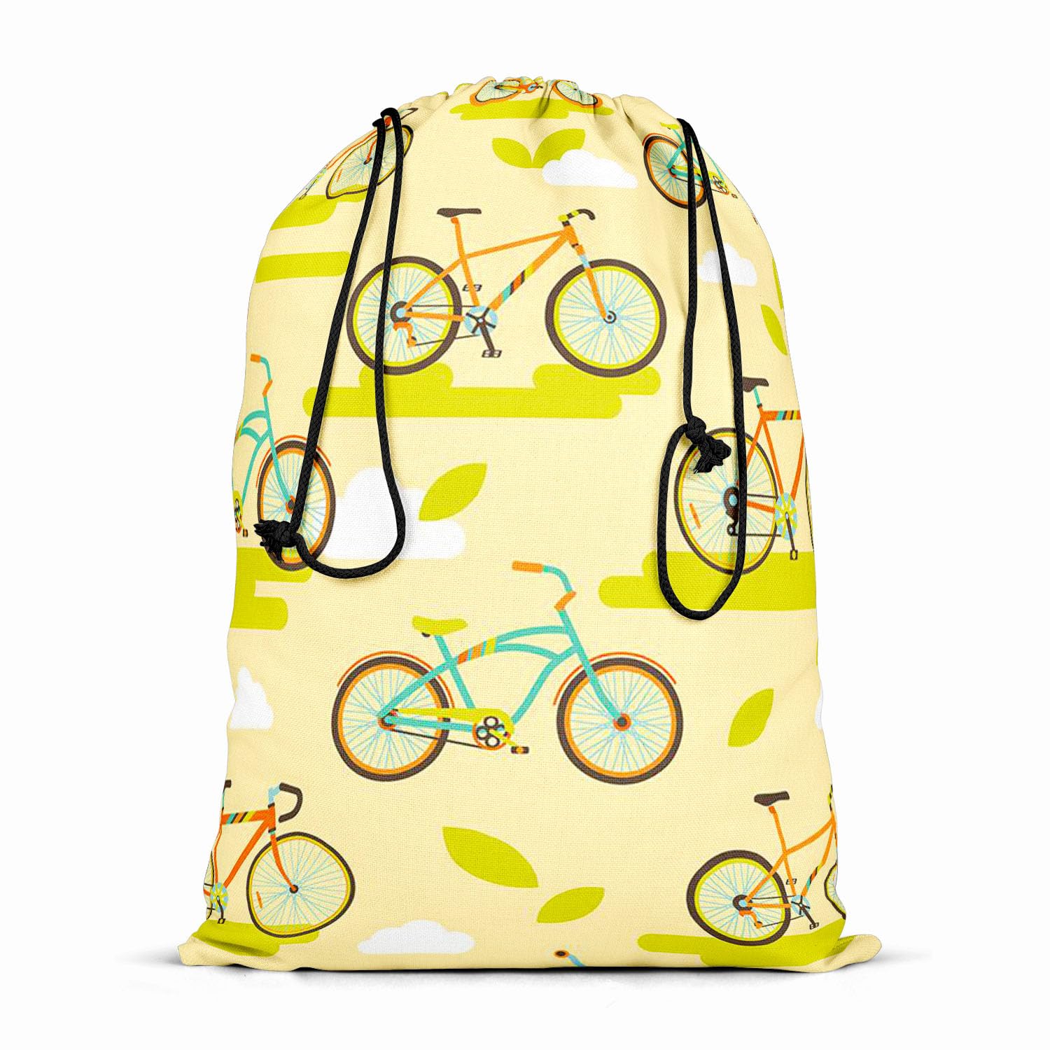 artzfolio bikes | reusable sack bag | bag for gym, storage, vegetable & travel