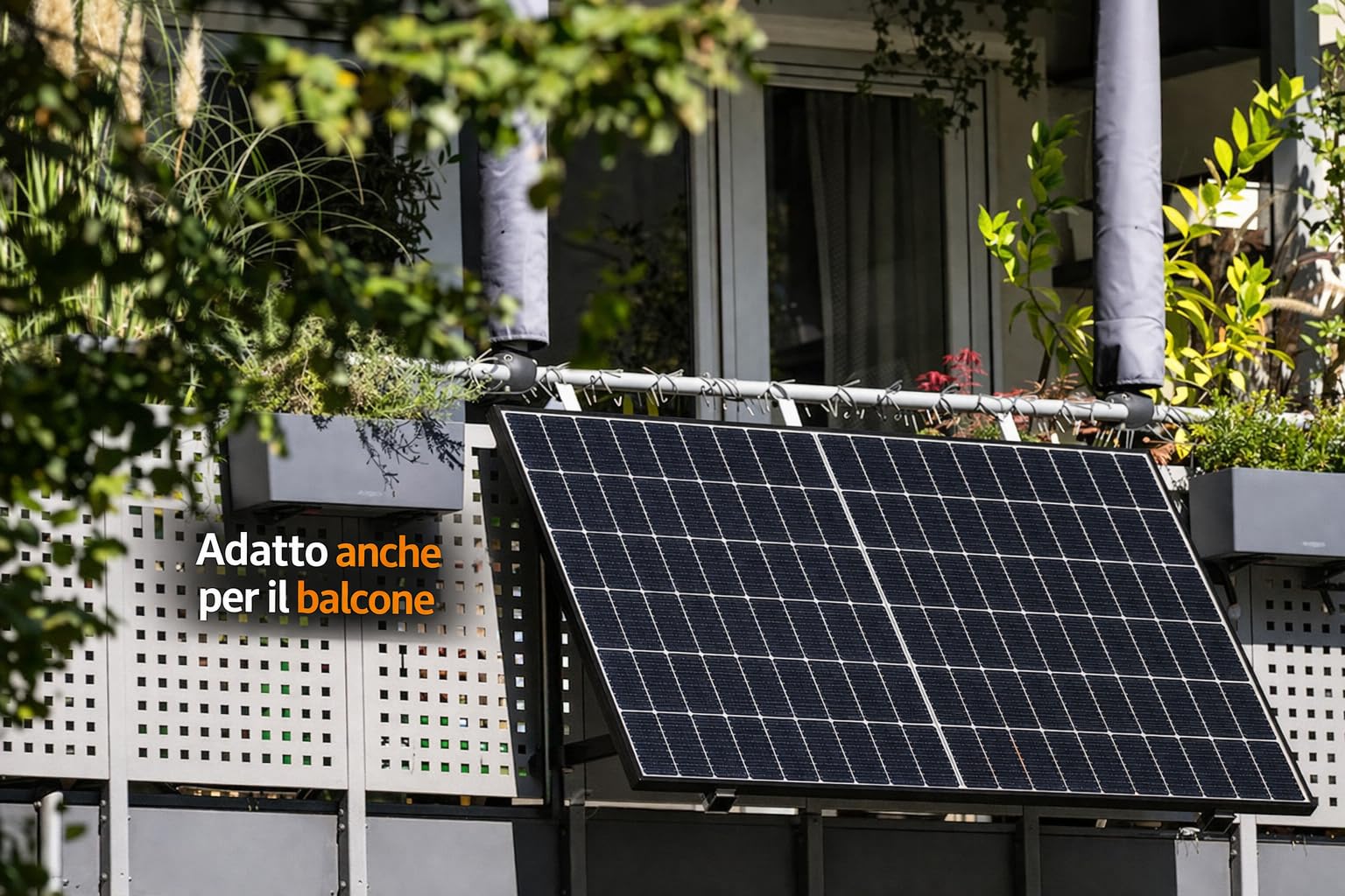 JA SOLAR Pannello Fotovoltaico Monocristallino Bifacciale 465W, Cornice Nera, Alta Efficienza