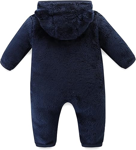 Miniatura 2 de Baby Fleece Winter Jumpsuit Cute Cartoon Comfy Fluffy Romper for 0-18M