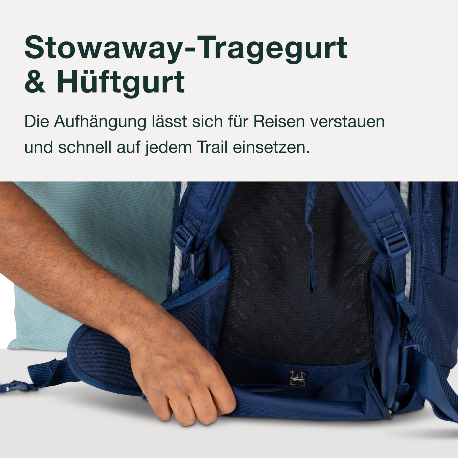 Osprey Farpoint Herren-Reiserucksack, 40L, Black