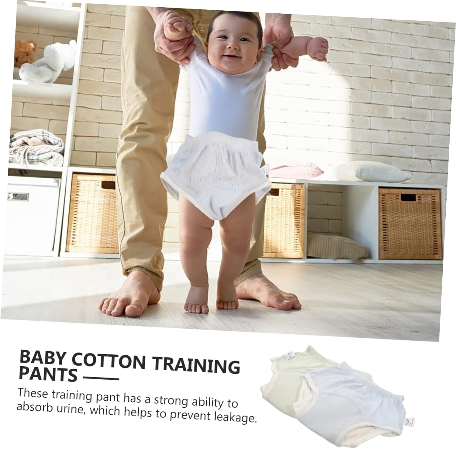 UPKOCH 2Pcs Cotton Training Pants Padded Underwear for Boys Breathable Design for Potty Training