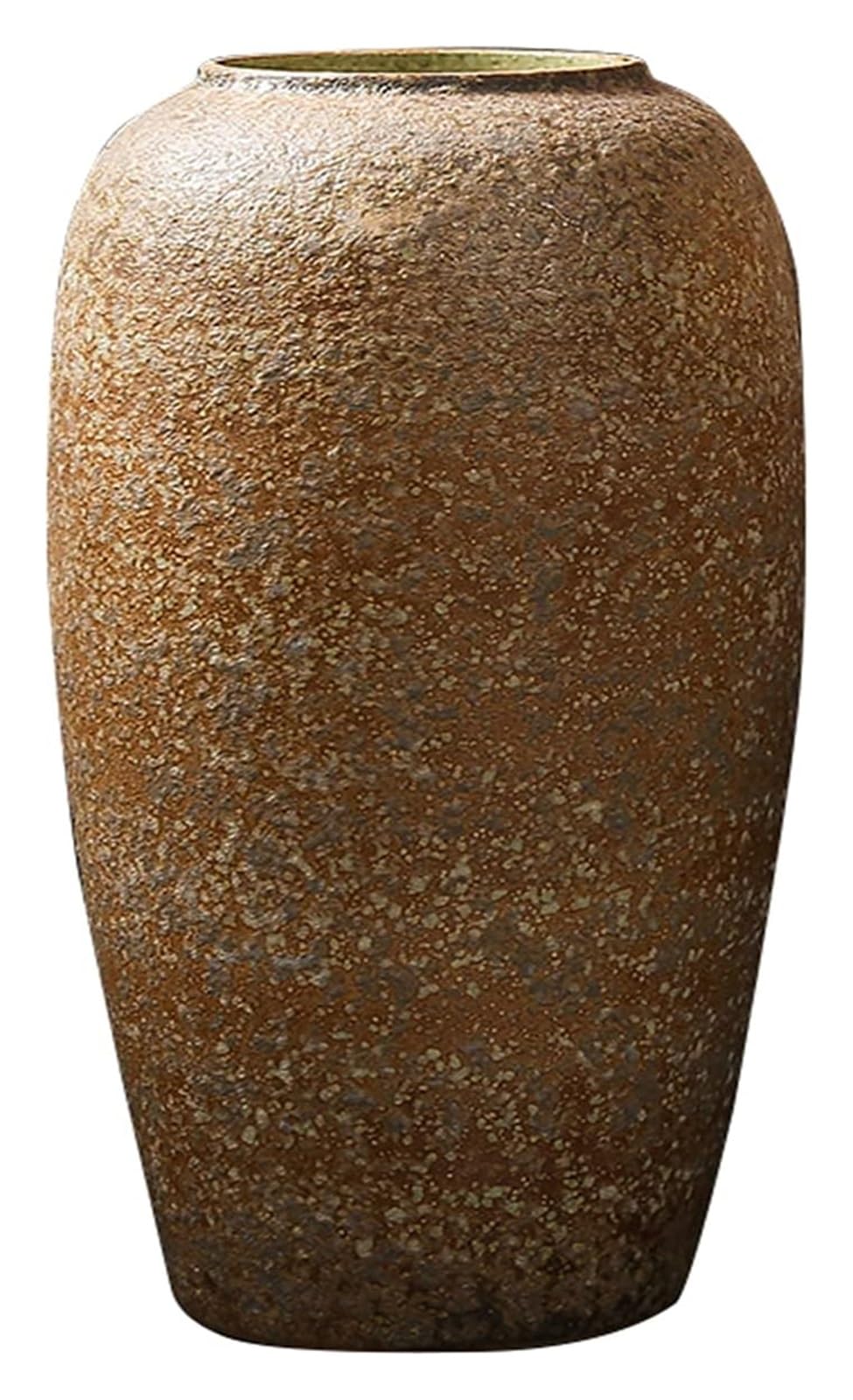 SnamicE Vase Tabletop Distressed Retro Floor Vase Farmhouse Rustic Cylinder Vase, Frosted Matte Design, for Living Room Decor,One Color-28 * 50 cm