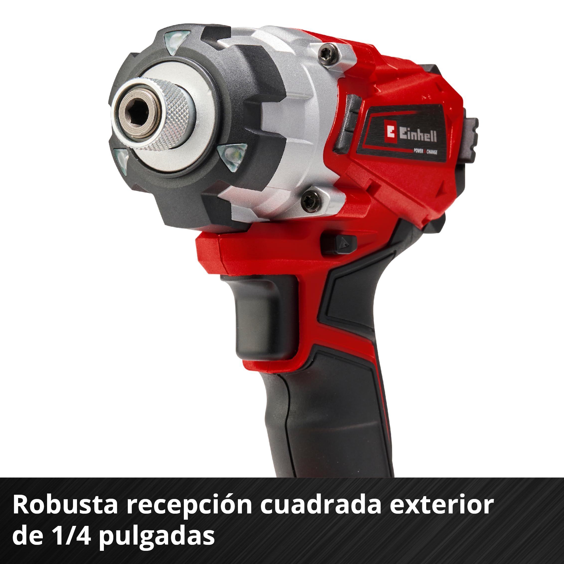 Einhell Atornillador de impacto a batería, 18 V, electrónica de control de velocidad, 3 LED de alimentación