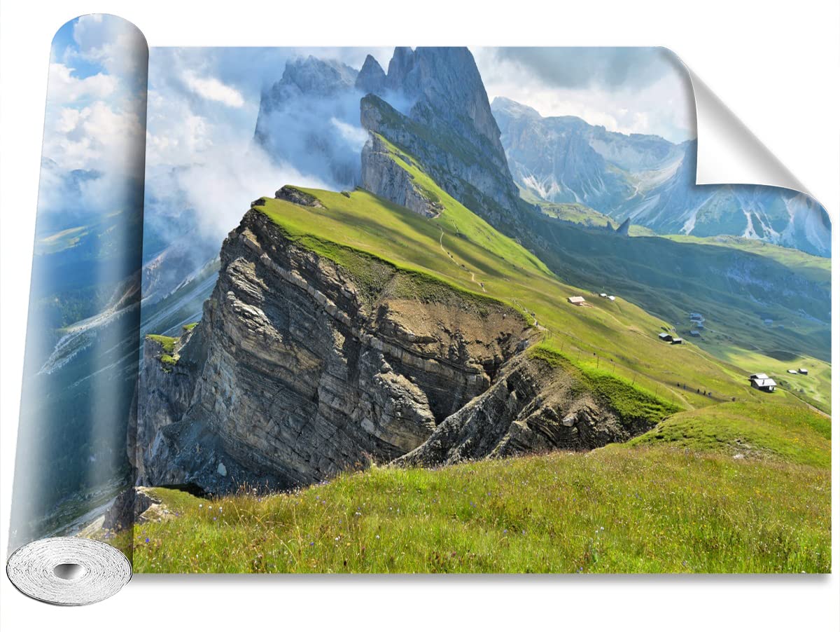Papier peint montagne intissé facile à poser | Décoration moderne Tulup 208x146