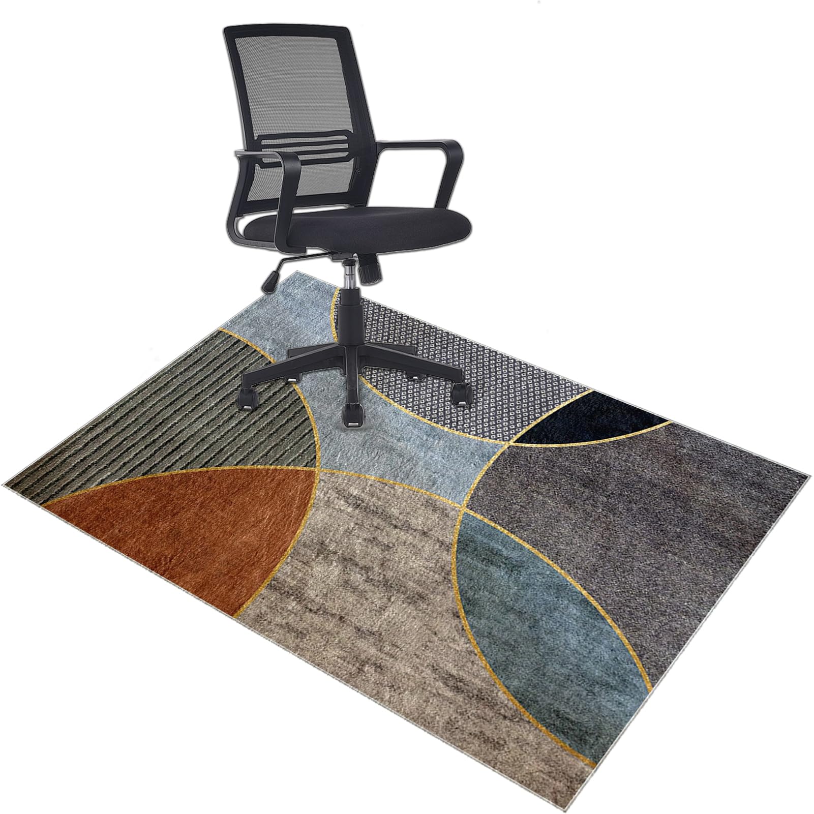 Heavy Duty Office Chair Mats for Carpeted and Hardwood Floor Low pile Chair Mat Soft and Comfortable Carpet Protectors Chair Mat Anti Slip Computer Desk Chair Mat Floor Gaming Chair Mat 160 x 180 cm