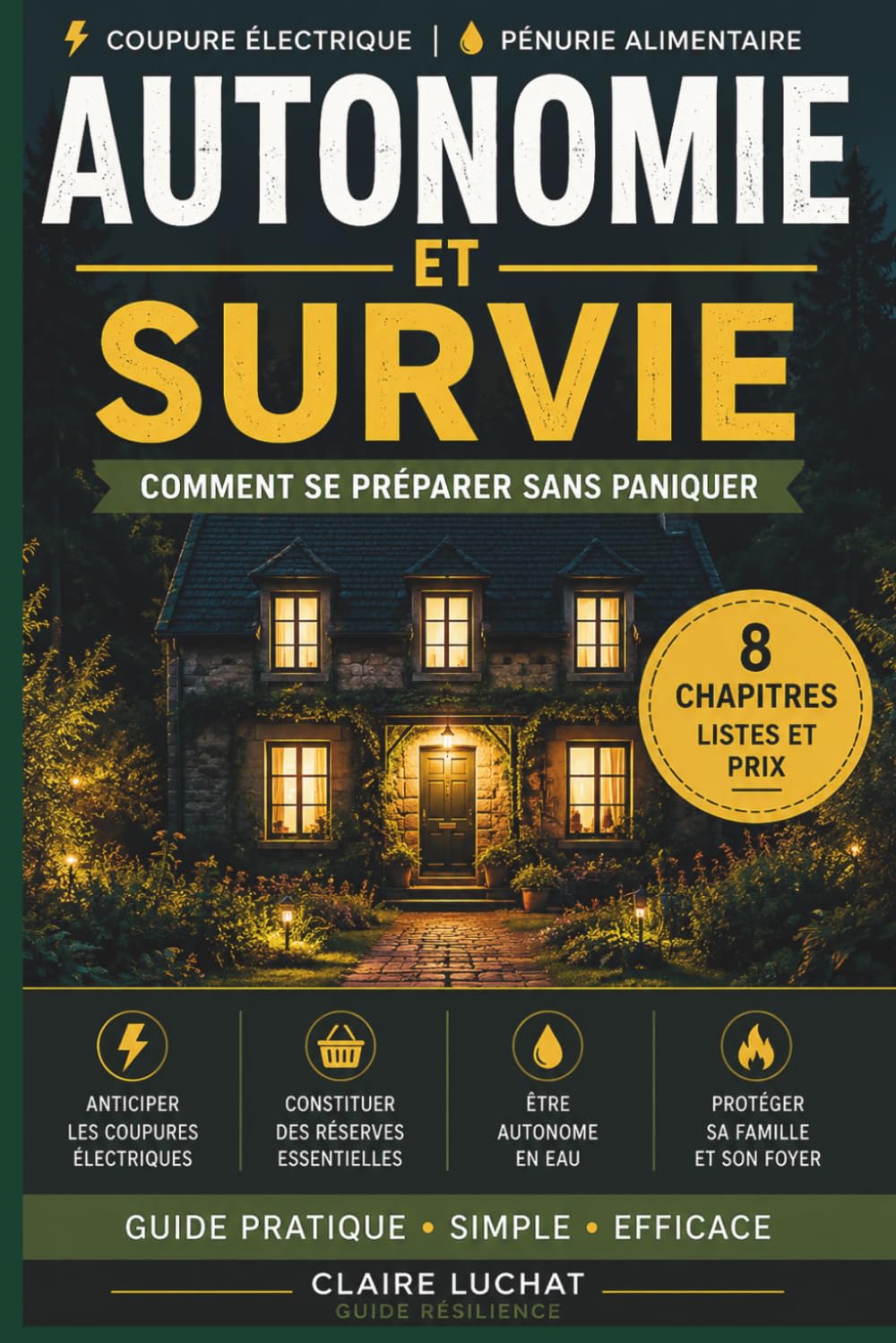 Famille Résiliente: Le guide pratique pour protéger votre famille en cas de crise : eau, alimentation, panne électrique, risque nucléaire et sécurité, étape par étape