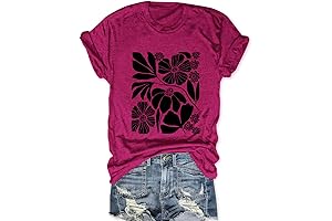 Women's Wildflower Cottage Core Floral Nature T-Shirt