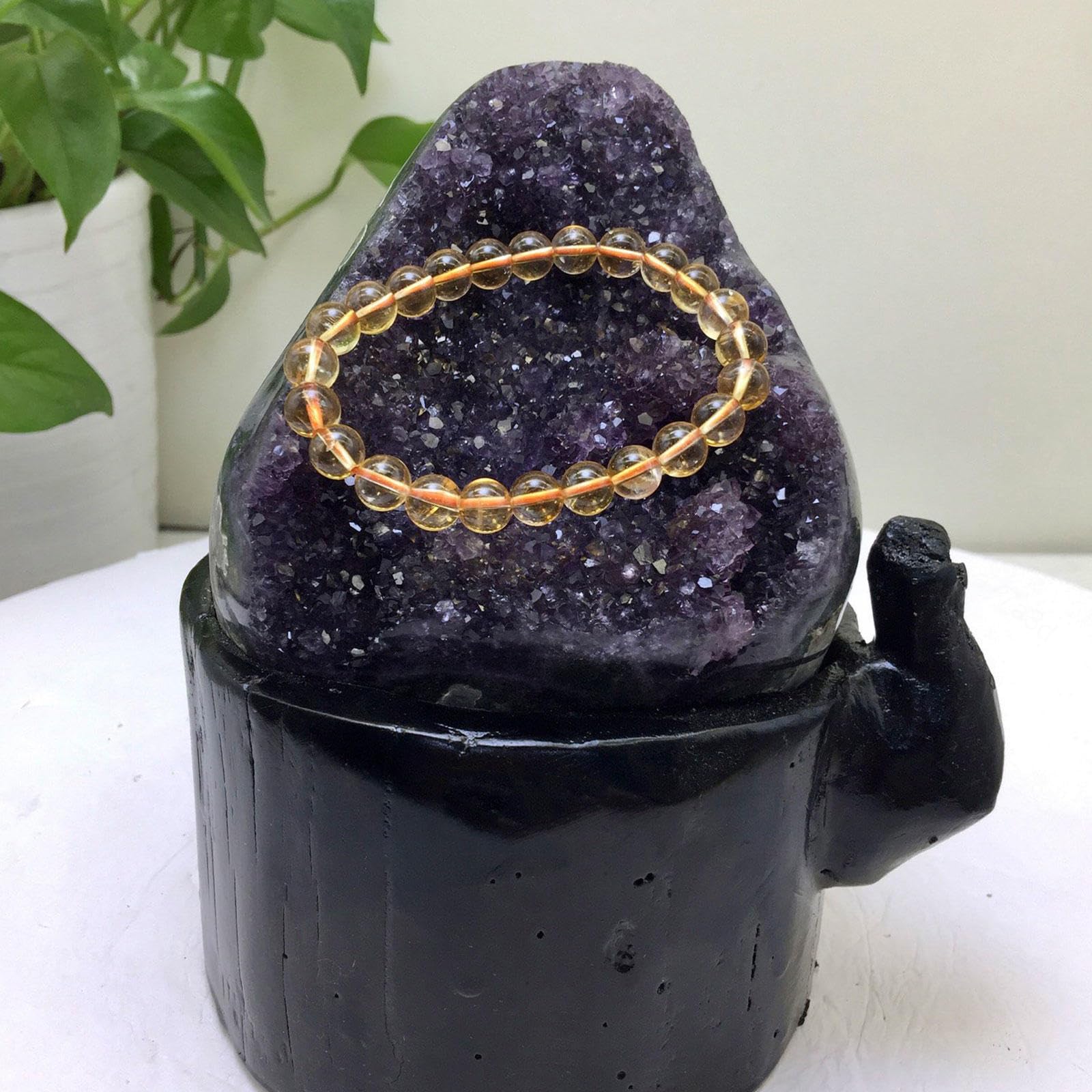 Geoda de Racimo de Cristal de Amatista de Uruguay - 4.19 Lbs, Roca de Racimo de Amatista Grande – Cristales de Energía y Piedras Curativas para Brujería, Meditación, Decoración del Hogar