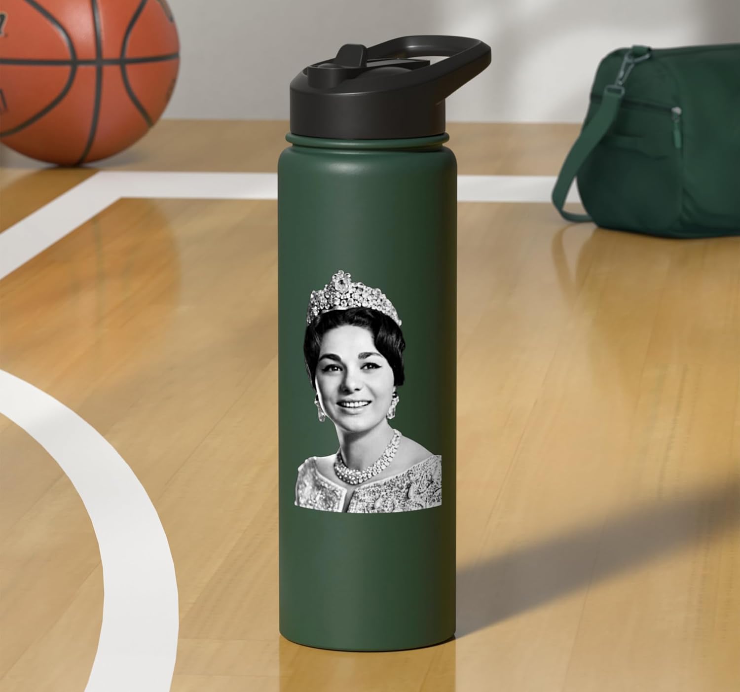 Shahbanou Iranian Empress Farah Pahlavi Era Imperial Persian Stainless Steel Insulated Water Bottle