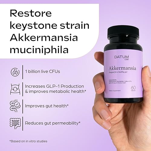 Miniatura 2 de Akkermansia Muciniphila Probiotic + Prebiotic Metabolism Supplement - 2-Mth Shelf Stable Synbiotic 1Bn CFU - 60 DR Acid-Resistant Capsules