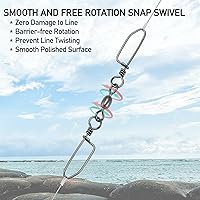 Vista 5 de Alwonder Paquete de 30 giros de doble presión, clips de liberación de línea de tablero de arrastre, broches de acero inoxidable de alta resistencia