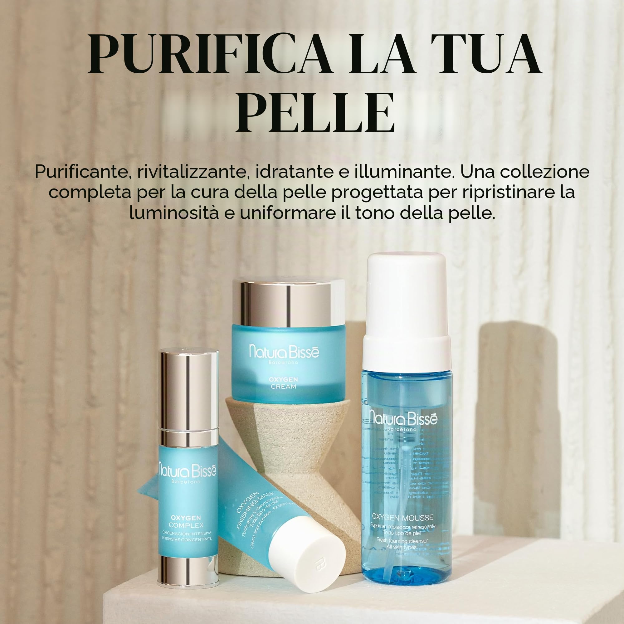 Natura Bissé Crema Oxygen | Crema Viso Idratante e Purificante per Donne e Uomini con Perossido di Idrogeno Stabilizzato e Acqua Viva | 75 ml