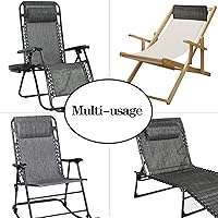 Vista 20 de Ostlttyn Zero Gravity - Almohada de repuesto para silla, color negro, 14.3 x 6.7 x 2.3 pulgadas, relleno de espuma, estilo moderno, soporte