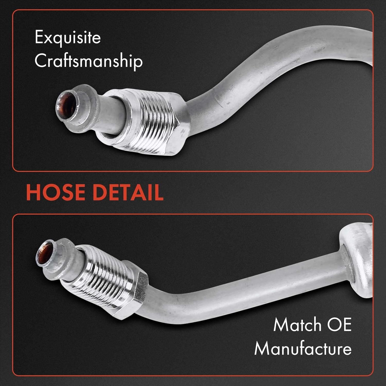 A-Premium Power Steering Hose Pressure Line Hose Assembly Compatible with Chevrolet Cavalier 1996-2002 Pontiac Sunfire 1995-2002 L4 2.2L OHV