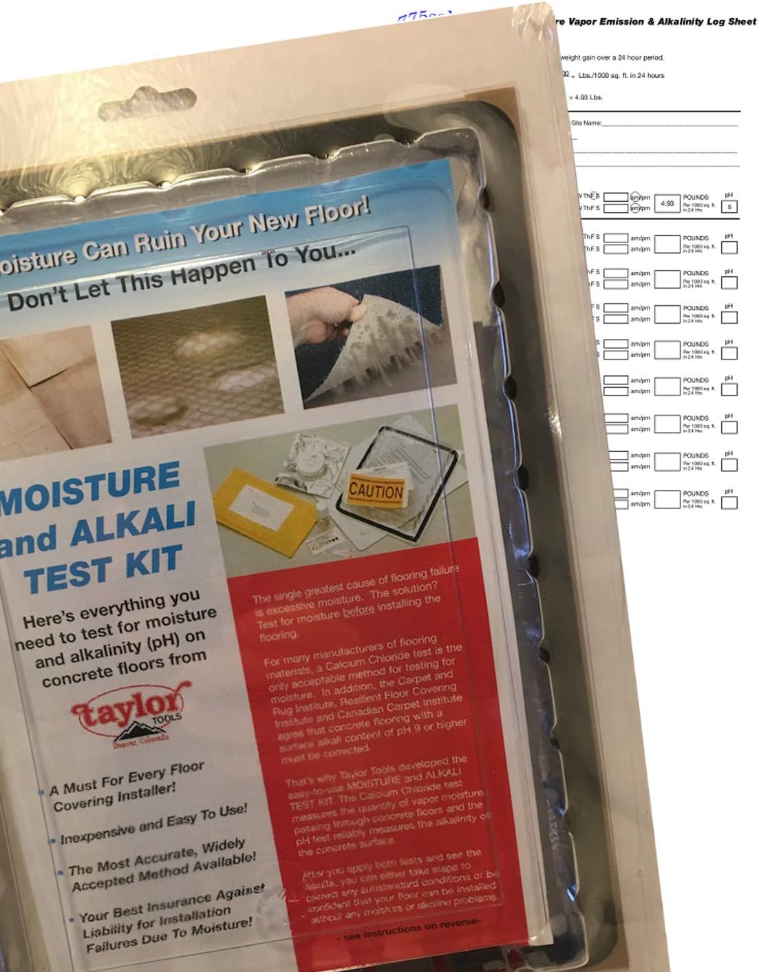 Calcium Chloride Moisture Test Kit (Single Test)