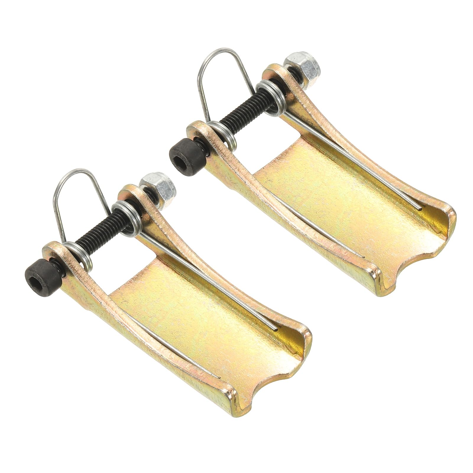 sourcing map 2Pcs Hook Safety Latch Kit, 50mm x 22mm Carbon Steel Towing Receiver Hitch Replacement for Clevis Truck Trailer Crane Towing Lifting Hook (2.5mm Thick, 1 Ton)