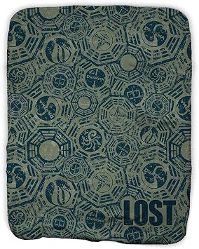 ABC Lost Dharma Initiative Sherpa Blanket - Officially Licensed - 50" x 60"