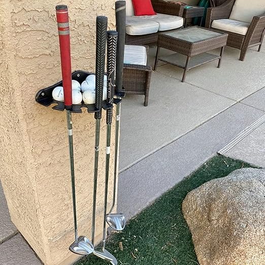 Golf Club Organizers and Golf Ball Display Case, Golf Club