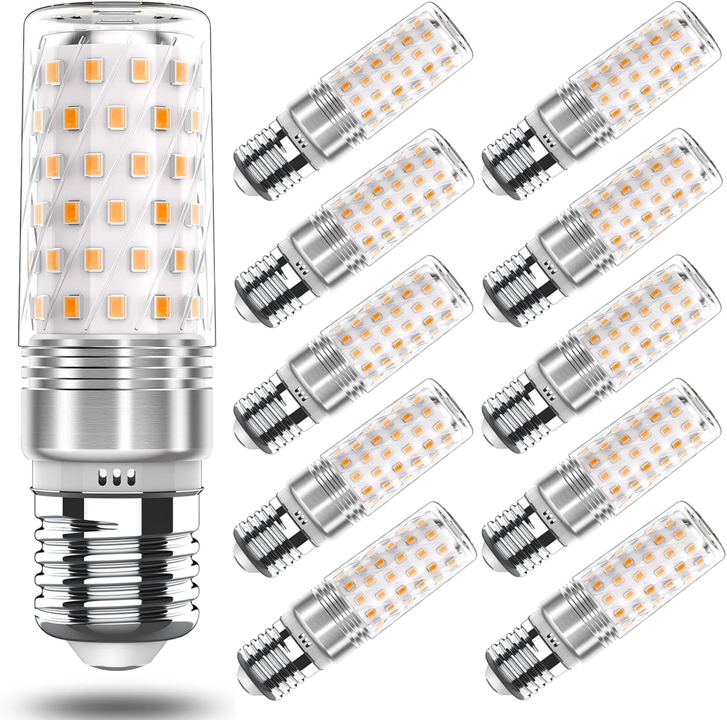 RuLEDne E27 LED Warmweiß 7WMais Birne Lampen 2700K, Edison Schraube E27 LED Energiesparlampe Birnen Ersetzt 60W-80W Glühlampe (Neutralweiß 4000K 10 Pack)