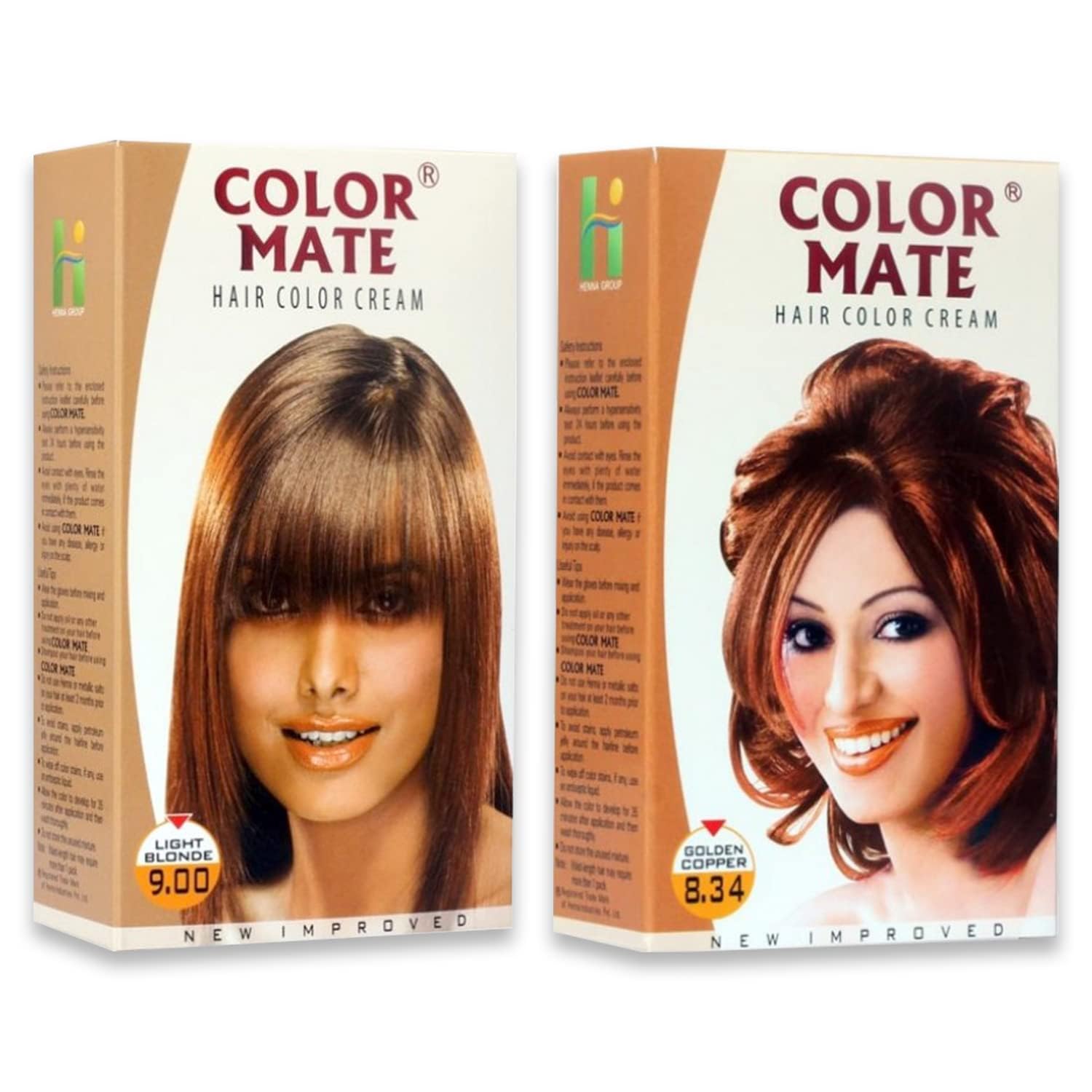 color mate hair color cream (9.00+8.34)
