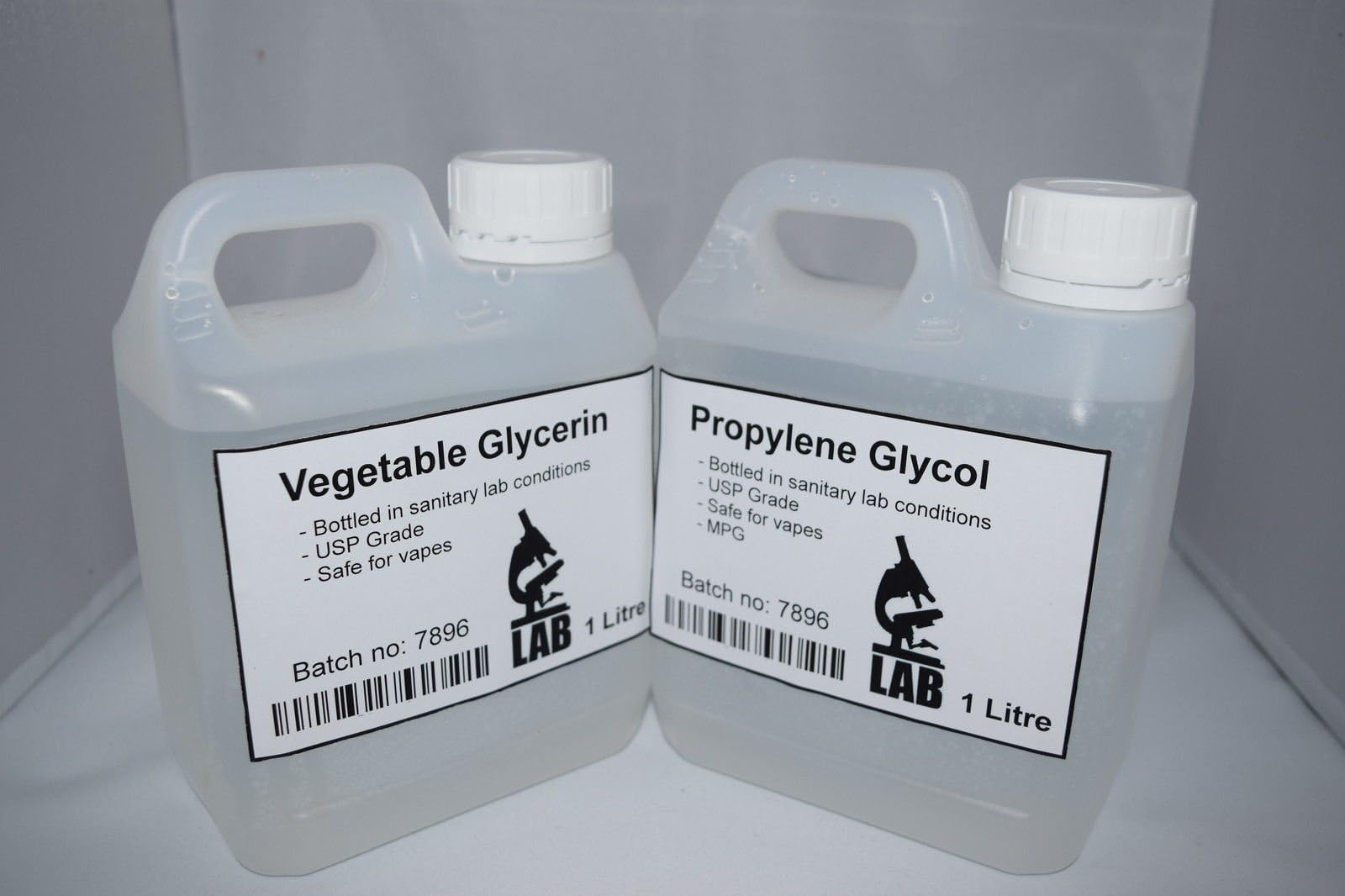 1 Litre Vegetable Glycerine VG & 1 Litre Propylene Glycol PG MPG Vape Base USP