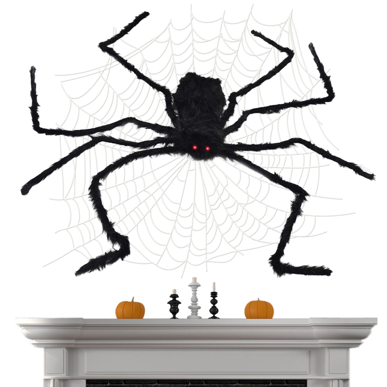 M2 Store | Widmann | Ragno Gigante Fluorescente con Ventosa per Halloween