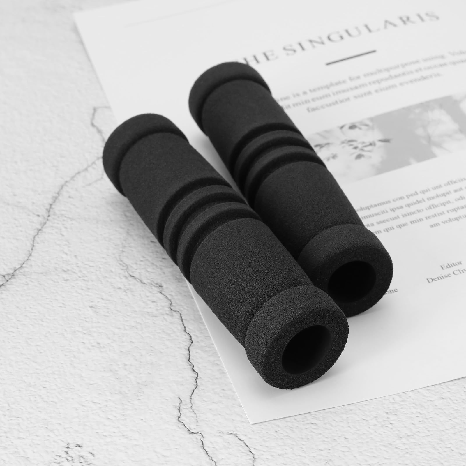 2 pary 22mm piankowe pokrowce na uchwyty kierownicy do skutera inwalidzkiego, czarne piankowe osłony kierownicy, zamiennik rowerowy, antypoślizgowe pokrowce na uchwyty kierownicy