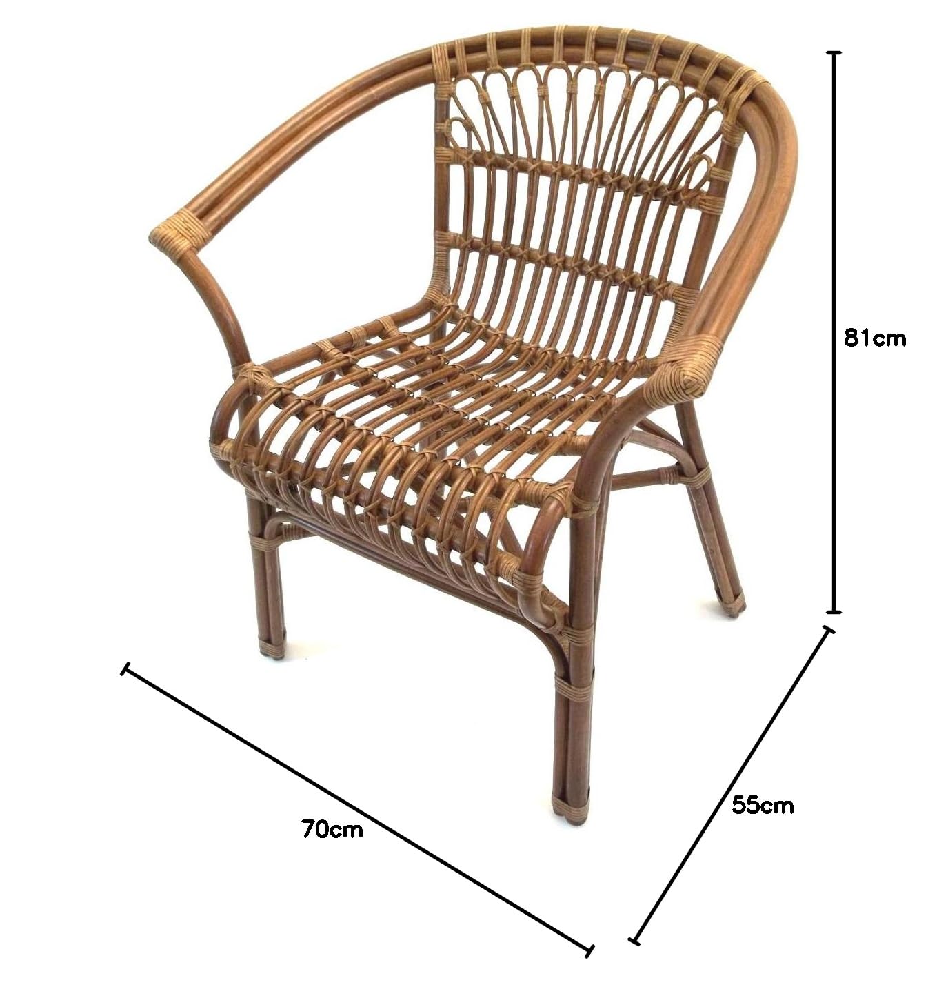 Macao - Sedia in rattan