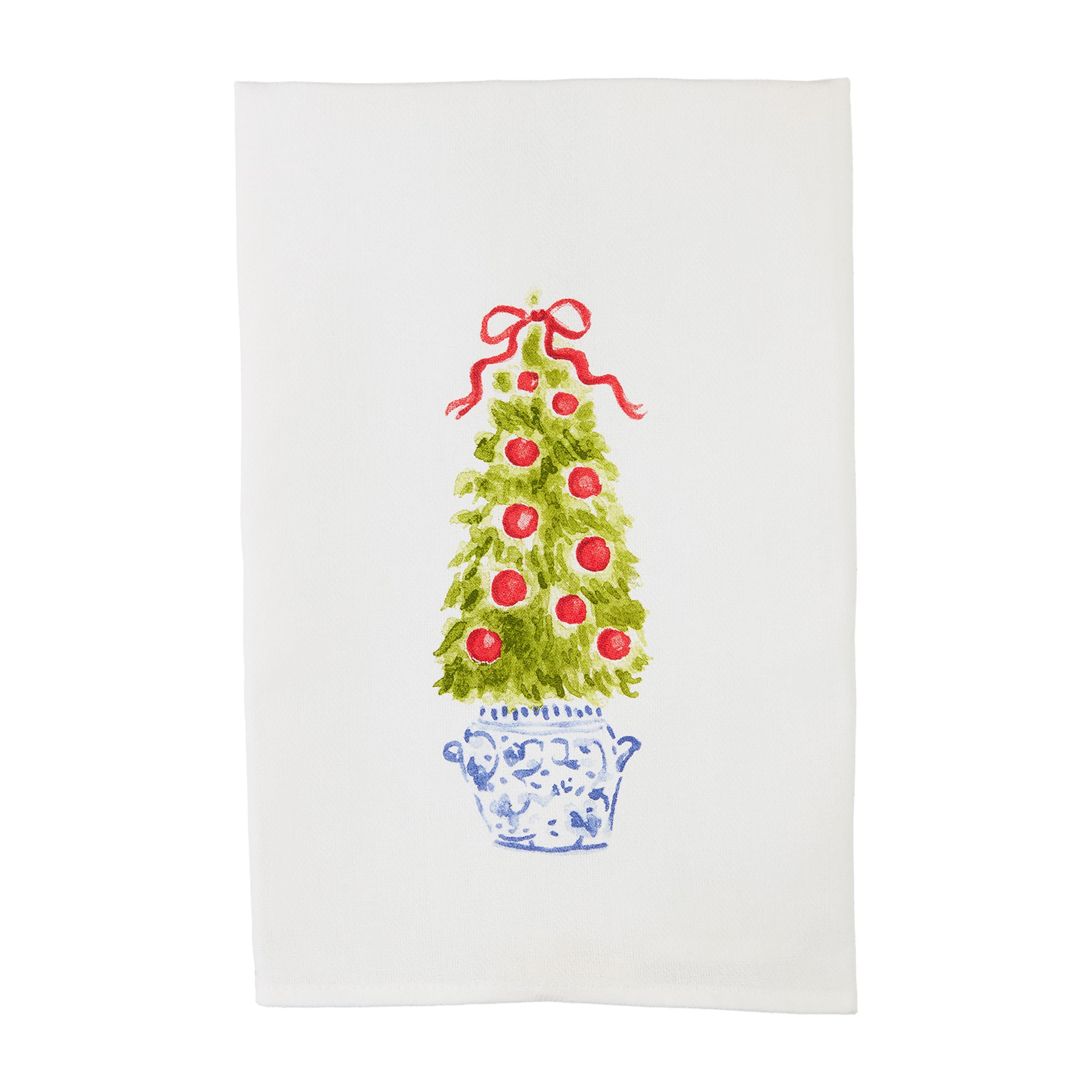 Mud PieChristmas Topiary Towel, Tree, 26" x 16 1/2"