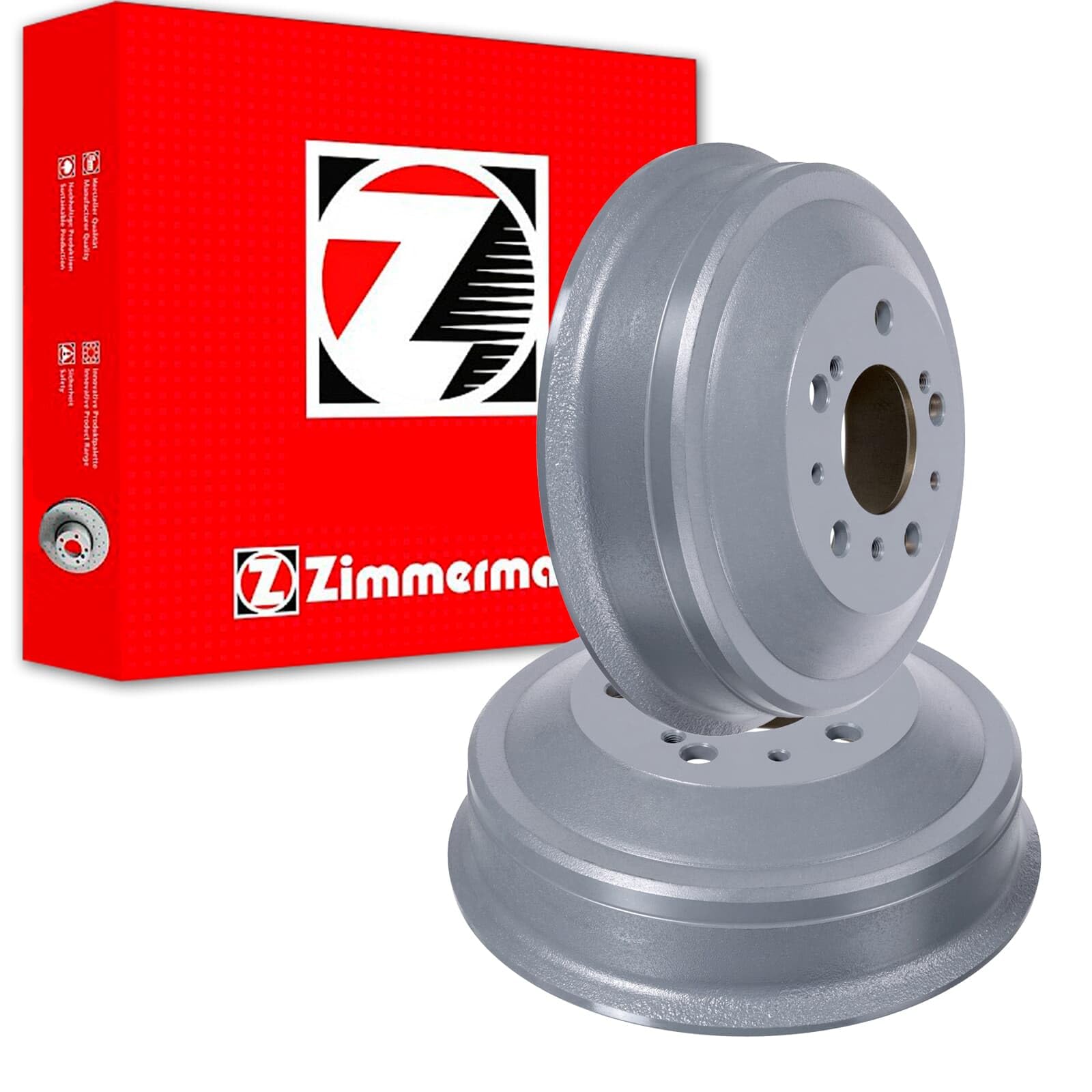 2X Zimmermann 254,5mm Bremstrommeln hinten | 2x 230.1901.20 passend für C25 Jumper