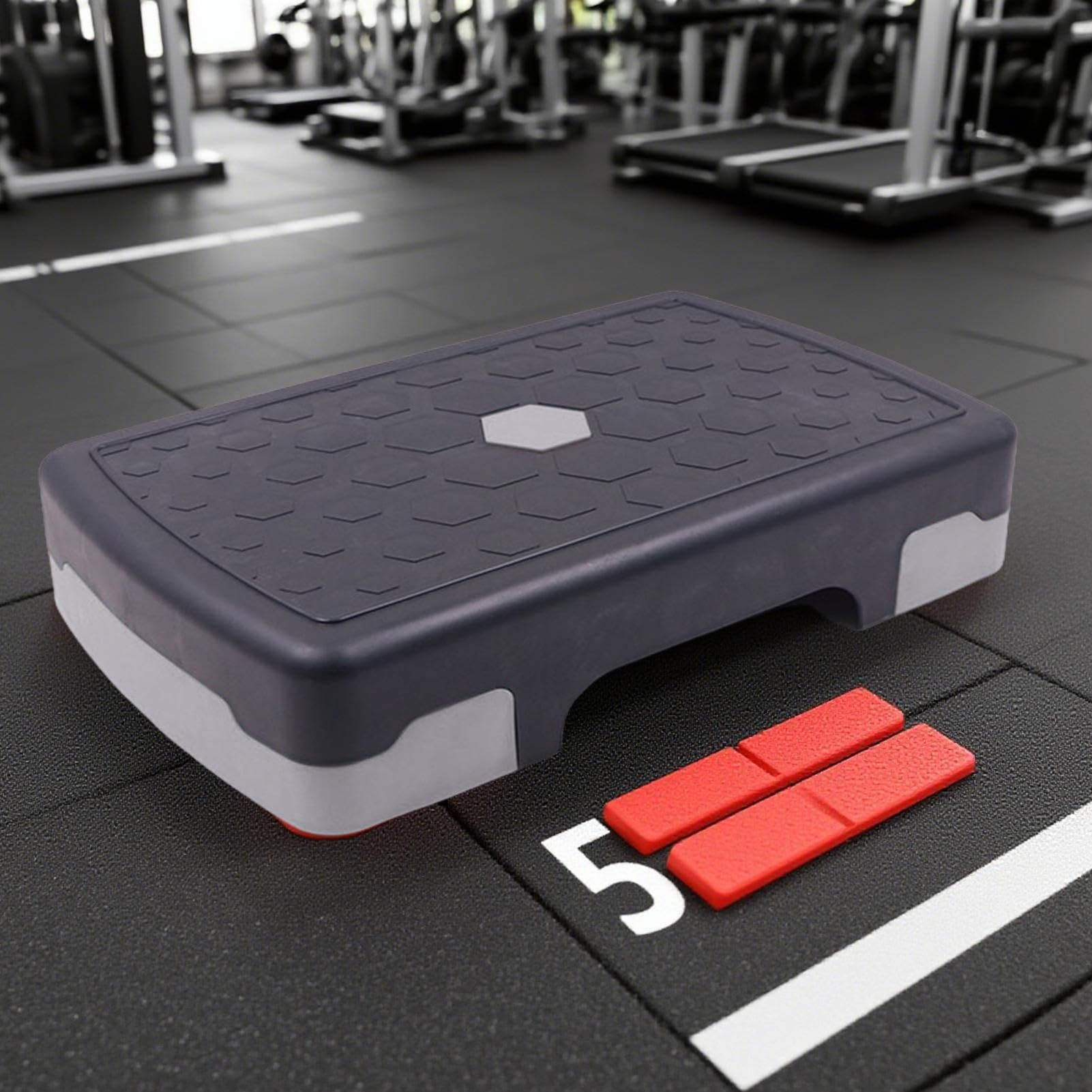 Piattaforma fitness, stepper per la casa, livello di allenamento aerobico, efficace unità di esercizio per tutto il corpo, antiscivolo, resistente all'altezza, per casa, appartamento, studio, uso