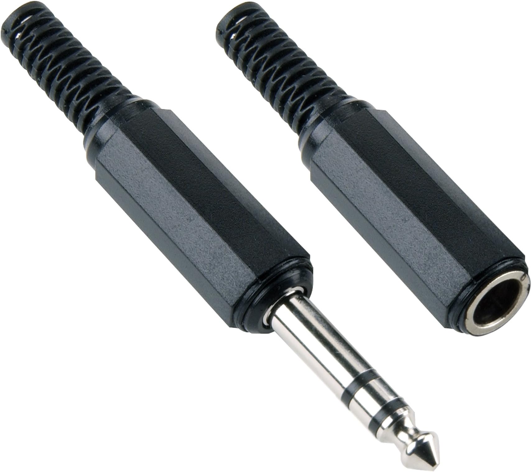 Bandridge 6.3mm Stereo Male Connector - 6.3mm Stereo Female Connector Kit