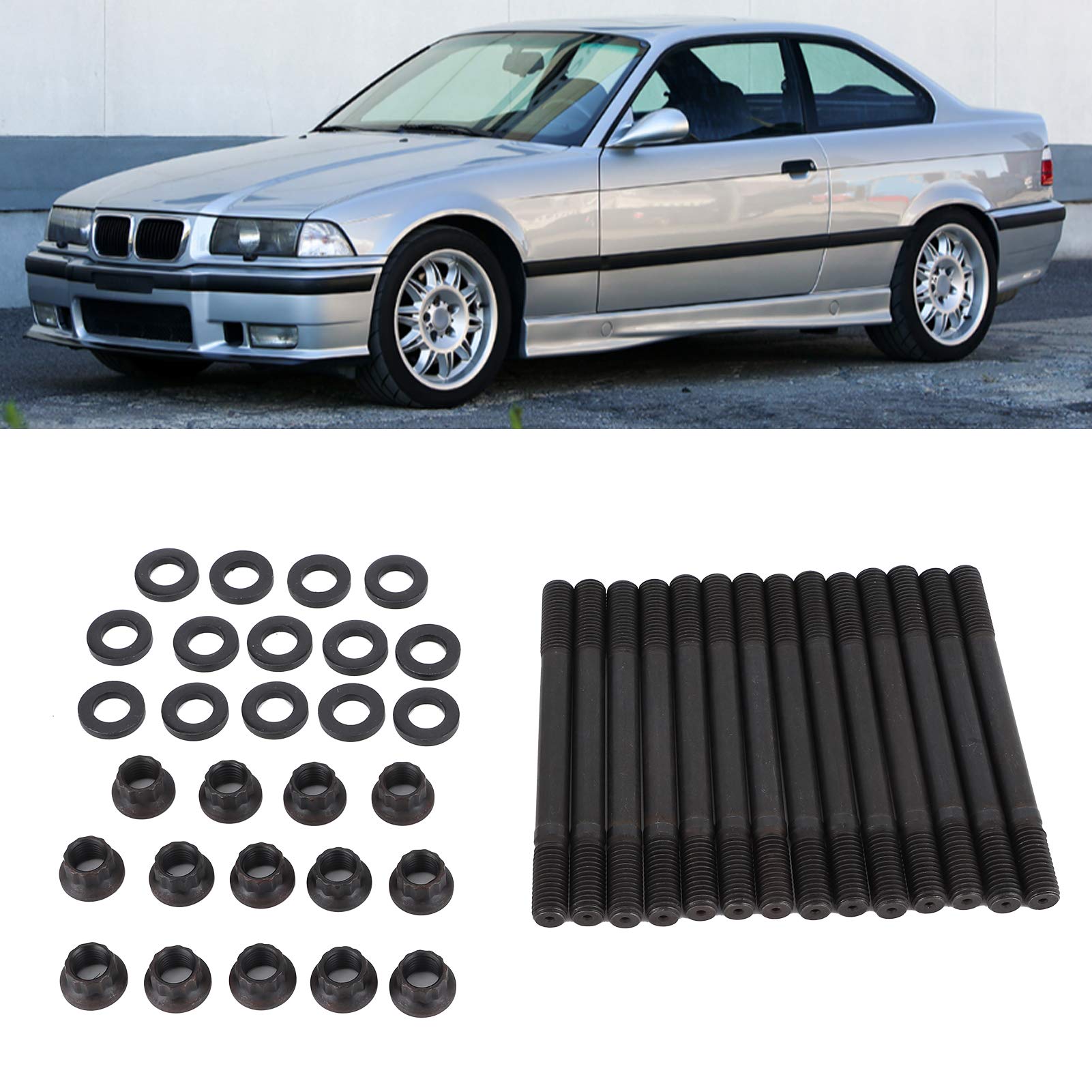 Kit prigionieri ta Dadi Bulloni 201-4302 Accessorio per E36 325i 2.5L 6 cilindri M50 S50US S52US