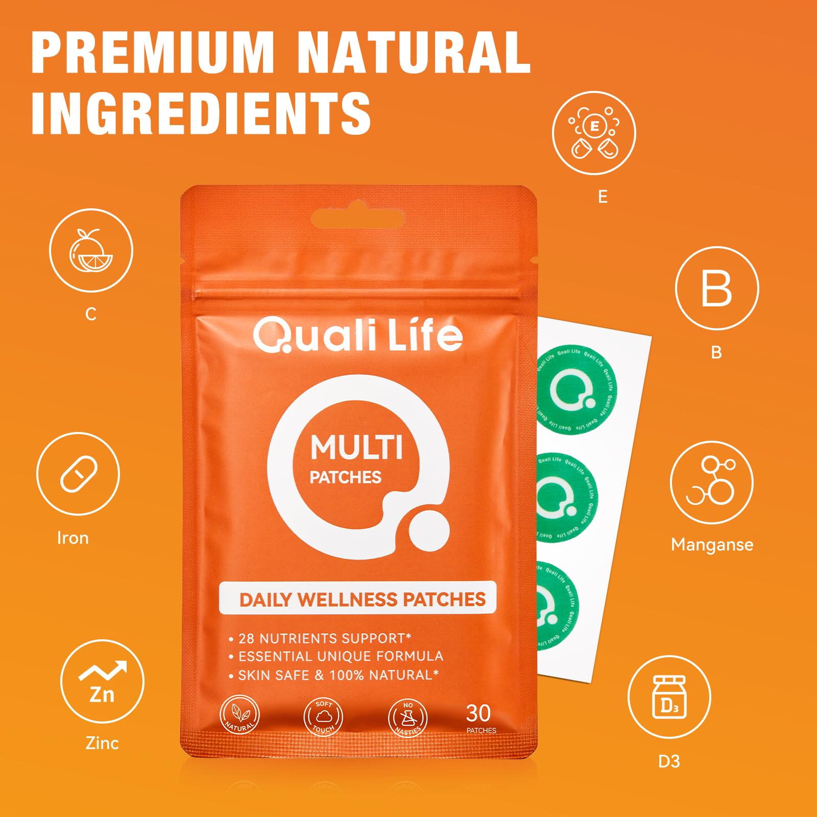 Multi Plus Topical Patch, Daily Healthy Patches with D3&K2, 30 Patches — Amazon image 4