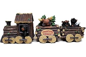 3 Piece Woodland Express Holiday Decor Train