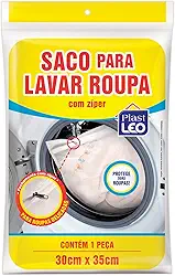 Saco para Lavar Roupa/Lingerie com zíper (30x35cm) | Plast Leo (Ref.: 388)