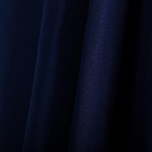 Miniatura 6 de Ascoza Paquete de 2 manteles rectangulares de 60 x 102 pulgadas, color azul marino de 6 pies, tela de poliéster para bodas, banquetes, restaurantes