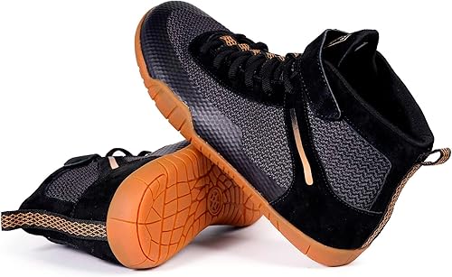 Miniatura 6 de Zapatos de lucha libre para hombre, zapatos de boxeo, fitness, levantamiento de pesas, levantamiento de pesas, suela de caída cero