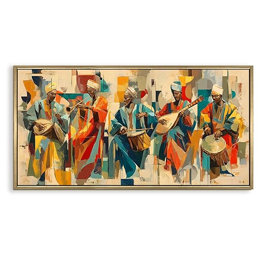 Paper Planes Robe PAPER PLANE DESIGN Musicians in Rhythm and Robes – Large Canvas ...