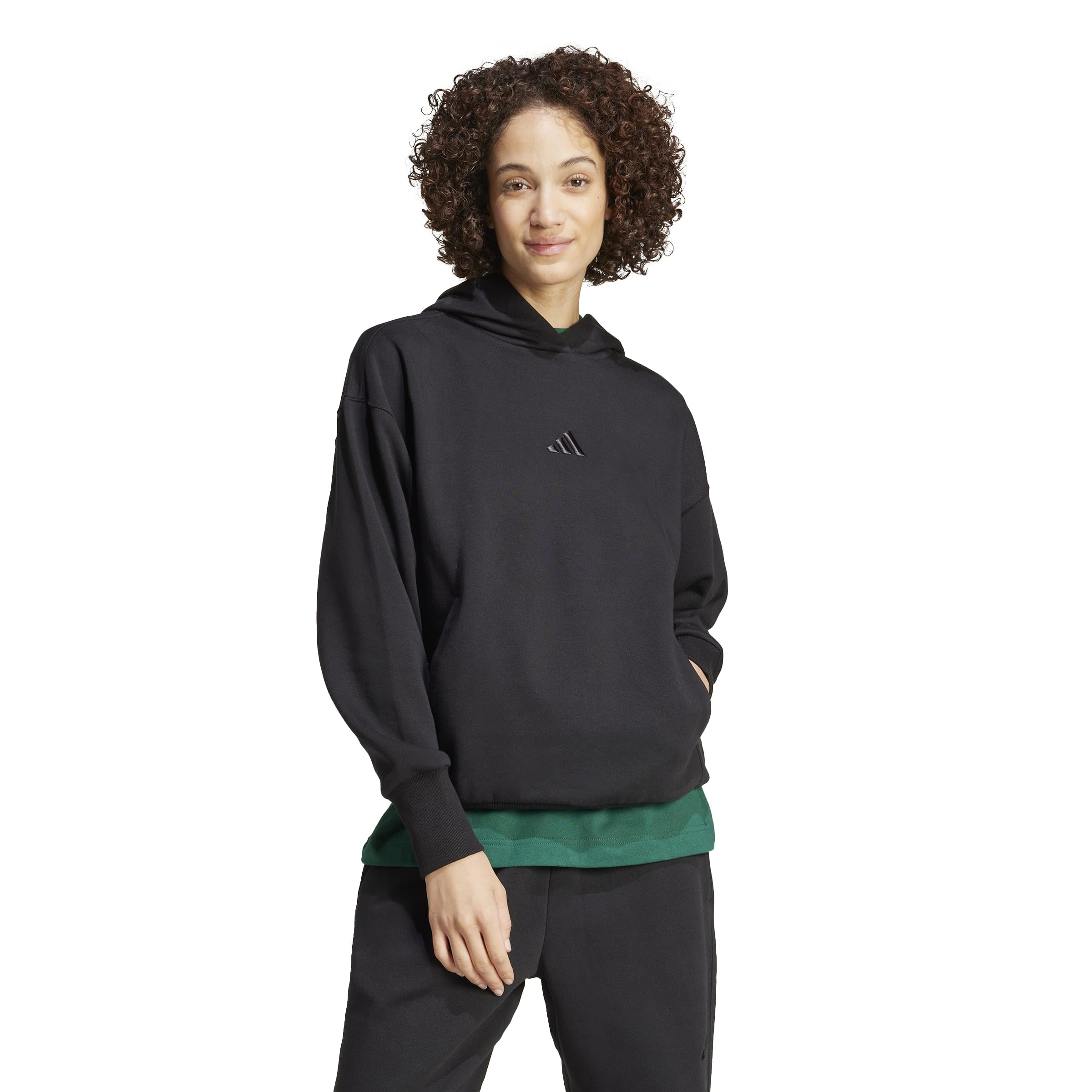 adidas Damen All Szn Fleece Loose Hoodie Sweatshirt