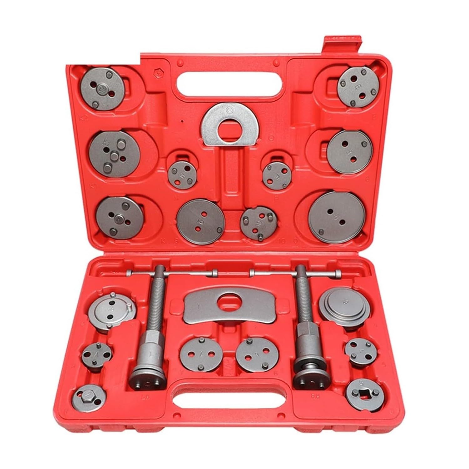 Outils de réparation Ensembles d'outils à main 22 pièces Étrier de frein à disque de voiture universel Kit d'outils d'essorage de piston de frein arrière pour la plupart des automobiles Réparation d