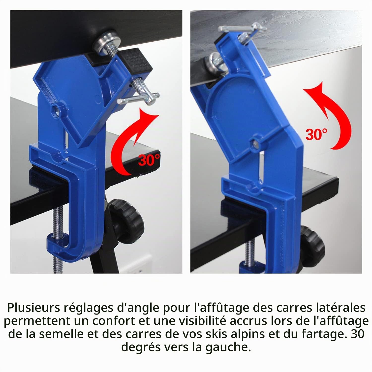 XCMAN Étau de ski alpin en métal réglable angle et hauteur