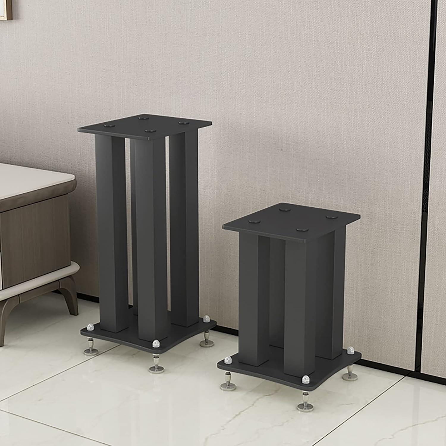 RAJYQODIS Heavy Duty Speaker Stands, Various Heights