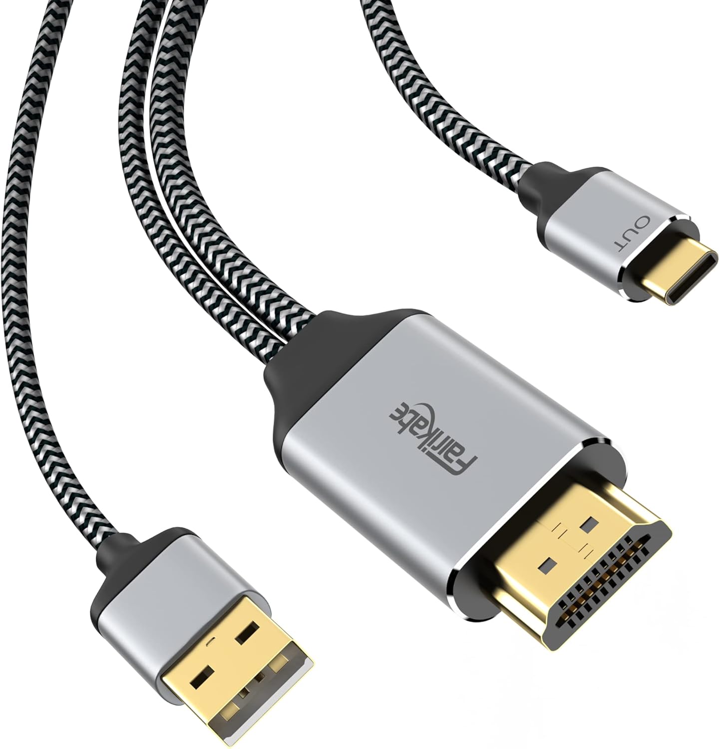 fairikabe HDMI to USB C Cable 4k60Hz, HDMI to USB Type C Adapter Cable